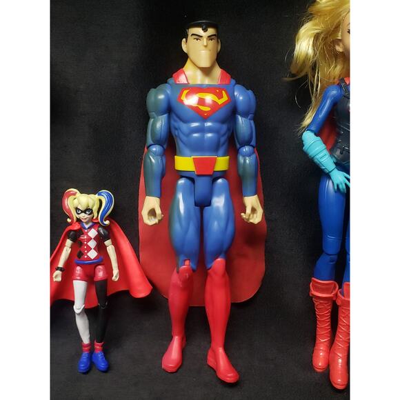 Mattel DC Comics Action Figures Harley Quinn Superman Supergirl Large & Mini - Picture 7 of 12